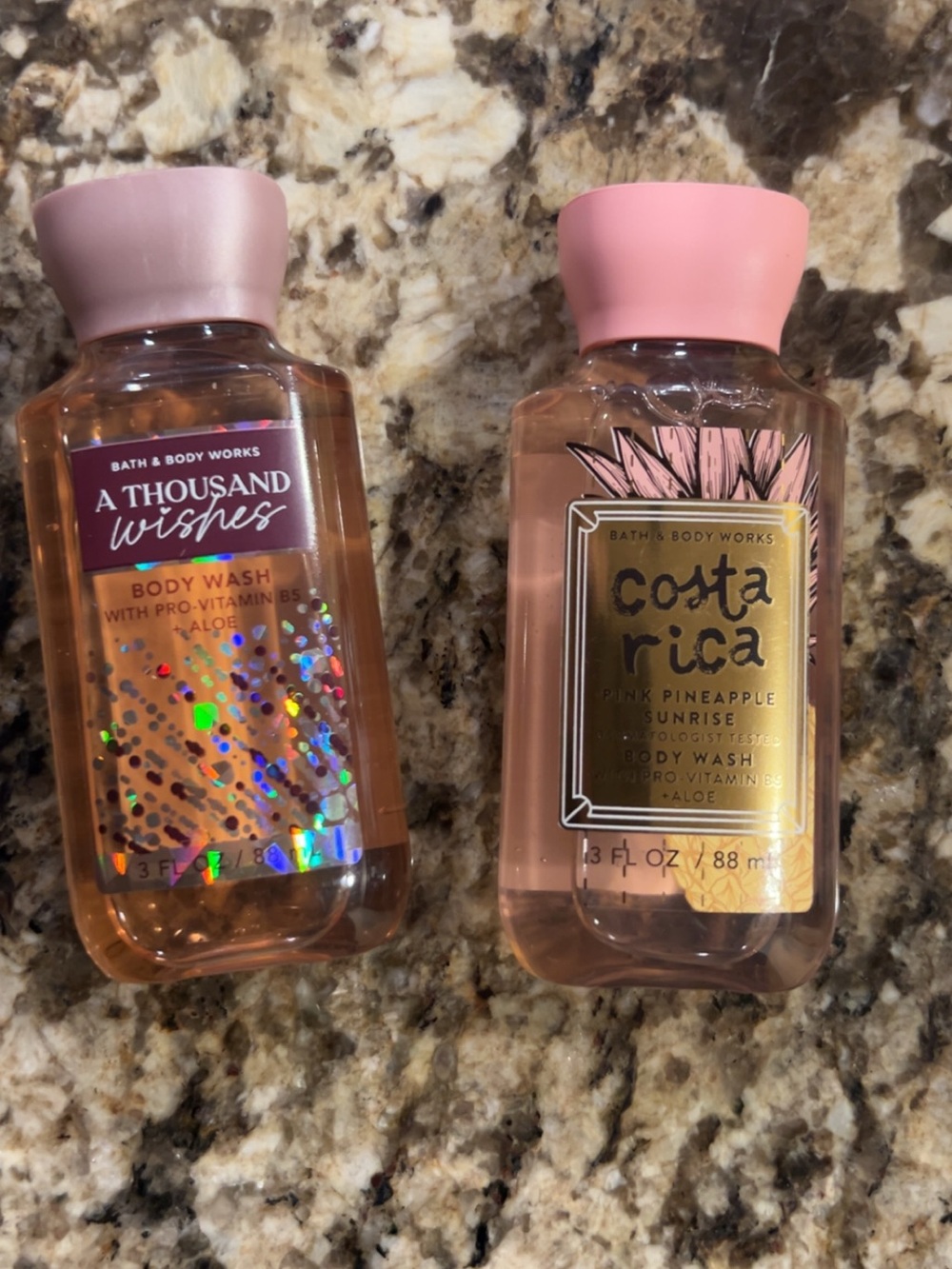 Bath & Body Works travel-size body washes